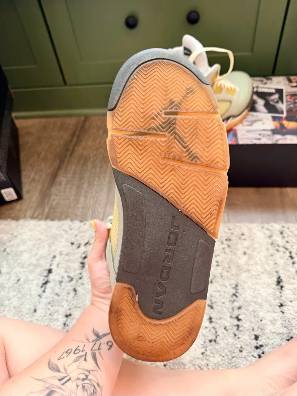 Air Jordan 5 Retro - Jade Horizon/Desert Sand